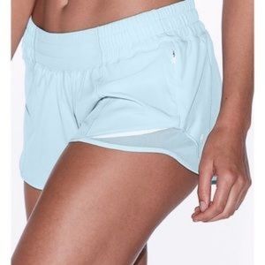 Lululemon Hotty Hot short 4” Ice Milk Blue